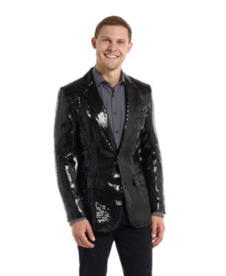 Men's Shiny Party Blazer - Sequins USA