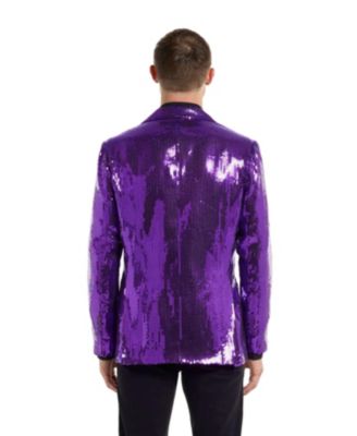 Men's Shiny Party Blazer - Sequins USA