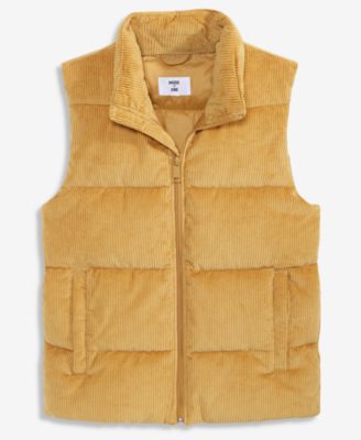 Men's Relaxed-Fit Corduroy Puffer Vest, Macy's Exclusive