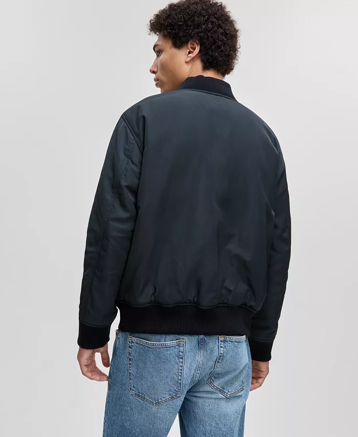 Men's Relaxed-Fit Reversible Bomber Jacket - thumbnail 3