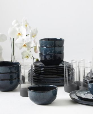 Mirella 32 Pc. Dinnerware & Glassware Set, Service for 8