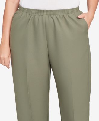 Plus Size Classic Poly Accord Medium Length Pants
