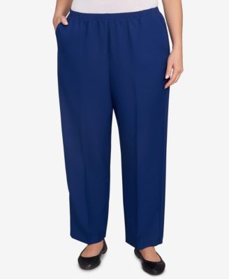Plus Size Classic Poly Accord Medium Length Pants