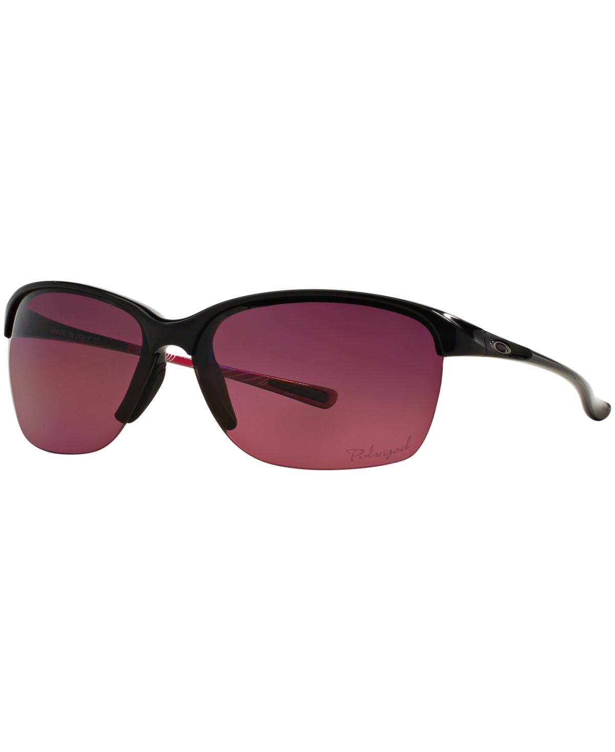 Oakley Unstoppable Polarized Sunglasses ,  Oo9191 In Black Shiny,pink Gradient Polar