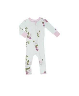 Baby Girls Grey by Everly Grey Convertible Romper Fitted Long Sleeve Pajama