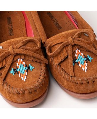 Women's Nizhoni Suede Beaded Moccasins