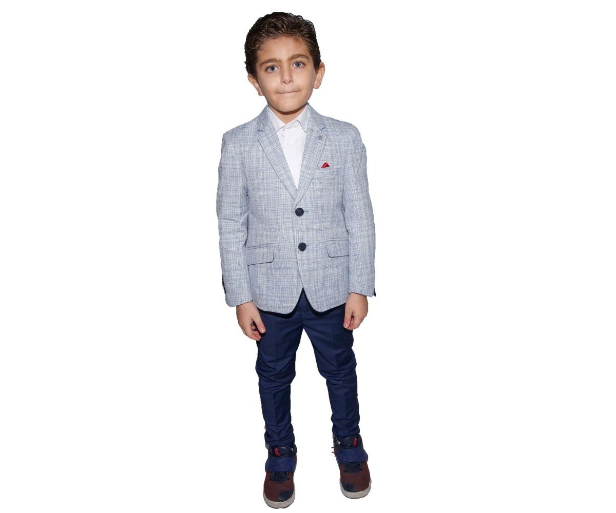Elie Balleh Toddler Red Melange Blazers Sports Coat Jacket
