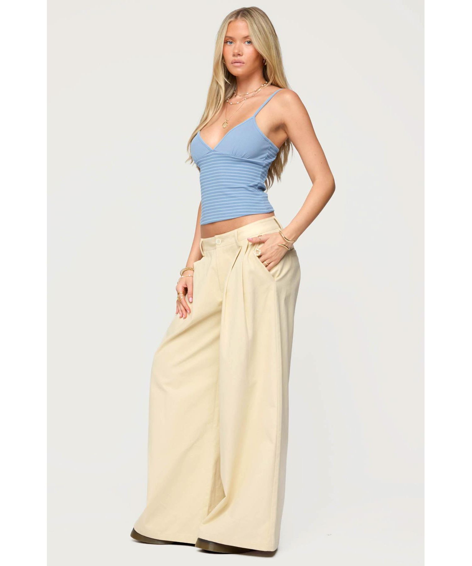 Women's Hemsley Striped Ribbed Tank Top