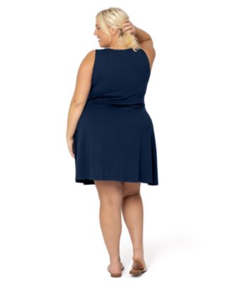Plus Size Penelope Crossover Nursing Dress