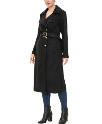 Women's Natalia Faux Suede Trench Coat