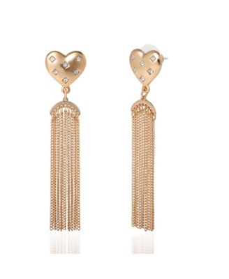 Tassel Heart Drop Earrings