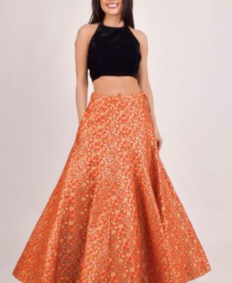 Women's Floral Brocade Lehenga Choli