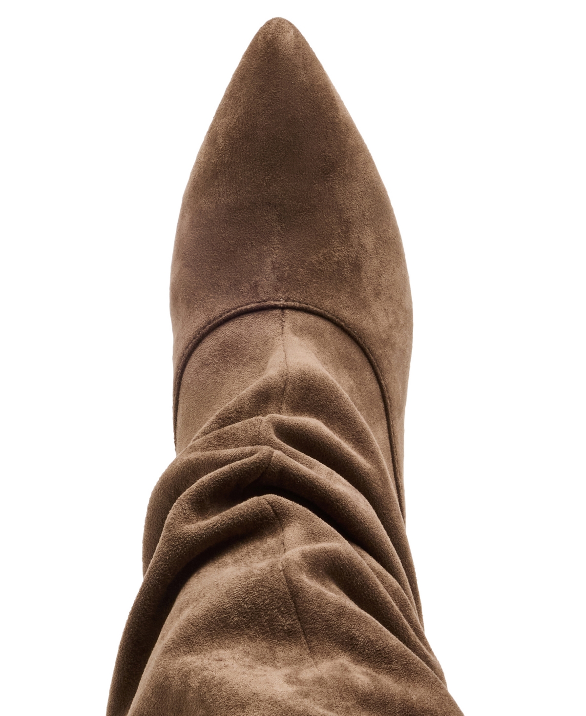 Madden Girl Womens Stassi Over The Knee Slouchy Stiletto Dress Boots Regular Wide Calf In Brown