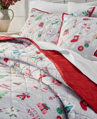 Holiday Icons 3-Pc. Quilt Tote Set, Twin, Exclusively for Macy’s