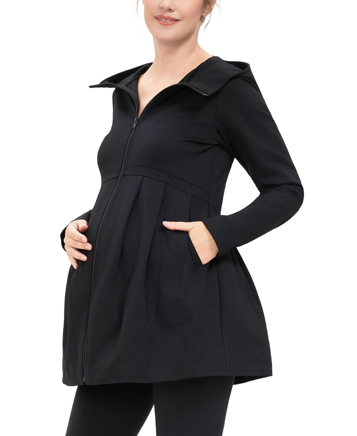 kimi + kai Maternity Sophia Fit & Flare Hooded Jacket