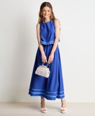 Women's Ric Rac Appliqu&eacute; Top, Macy's Exclusive - | Alix Friedberg Capsule Collection