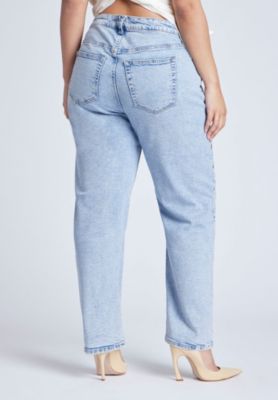 Women's Plus Size Straight Leg Jean With Studs