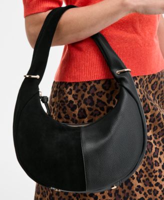 On 34th Womens Short Sleeve Sweater Printed Mini Skirt Harlowwe Hobo Bag Kasandra Bow Loafers Macys Exclusiv In Brown