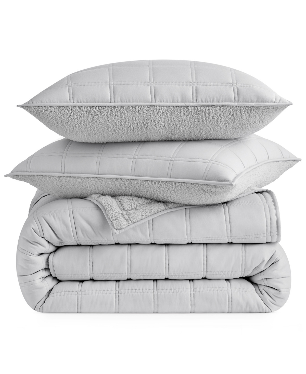 Ugg Gizelle 3-pc. Quilt Set, Full/queen In Gray