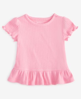 Baby Girls Mix and Match Short-Sleeve Pointelle T-Shirt