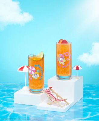 Hello Kitty Friends Summer Drinking Glasses, Set of 4