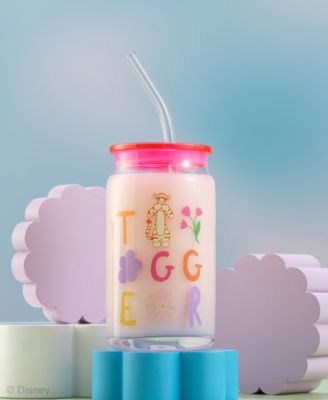 Pooh and Friends Can Tumblers with Lids and Straws, Set of 4