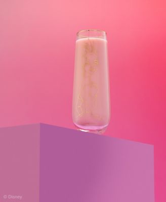 Princess Sketch Art Stemless Flute Glasses, Set of 6