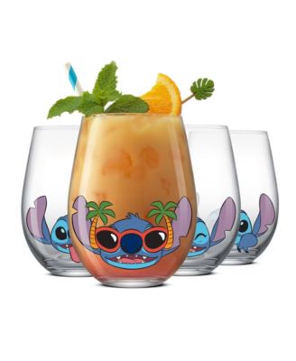 Lilo Stitch Silly Sips Stemless Drinking Glasses, Set of 4