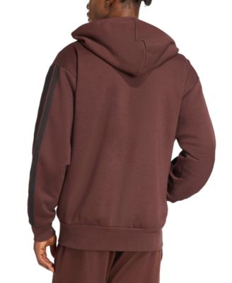 Men's Regular-Fit 3-Stripes Full-Zip Fleece Hoodie 