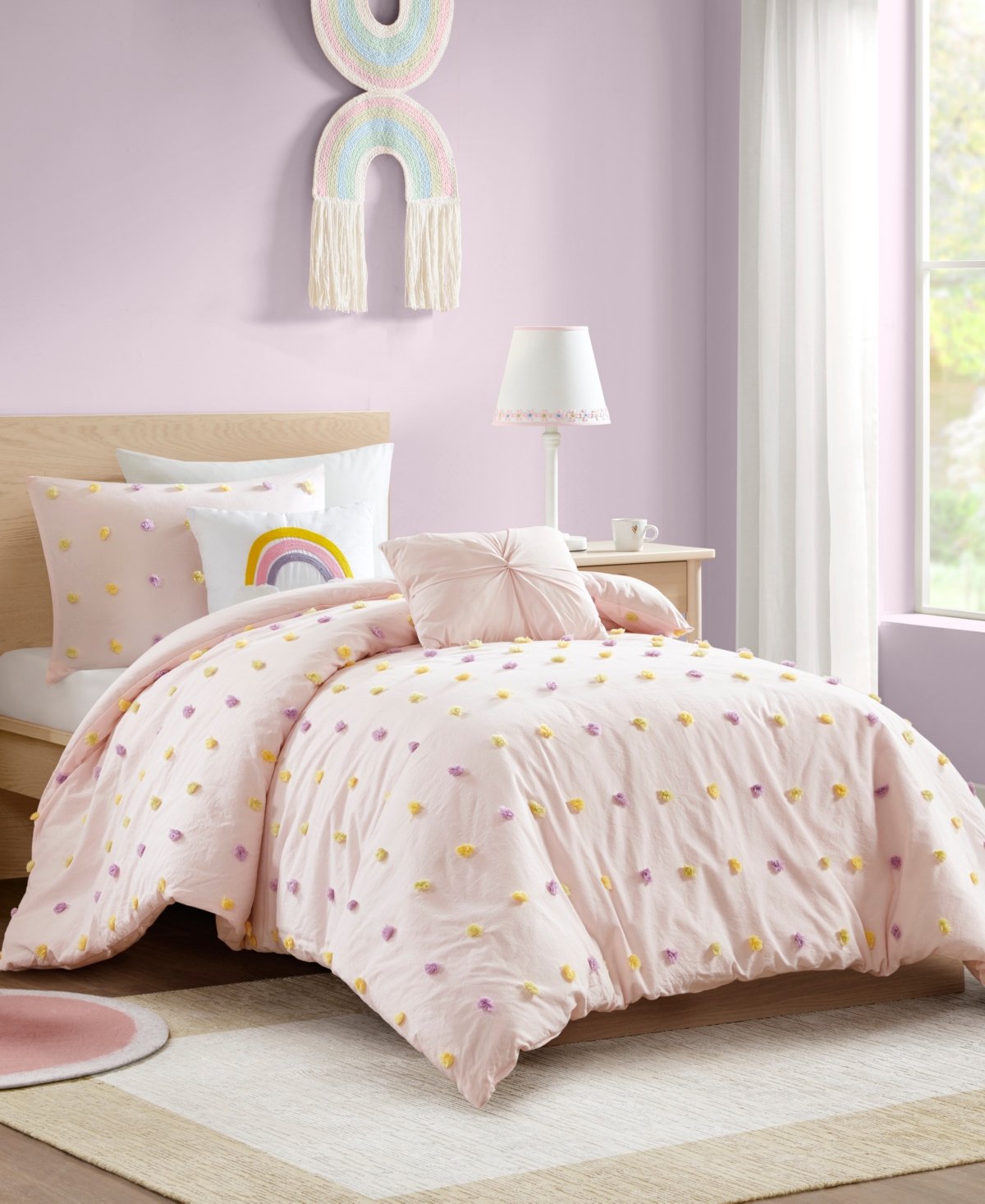 Intelligent Design Callie Pom Pom 4-pc. Comforter Set, Twin/twin Xl In Multi