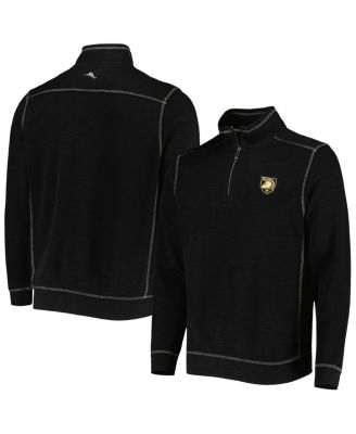 Tommy Bahama - Men's Black Army Black Knights Sport Tobago Bay Tri-Blend Mock Neck Half-Zip Jacket