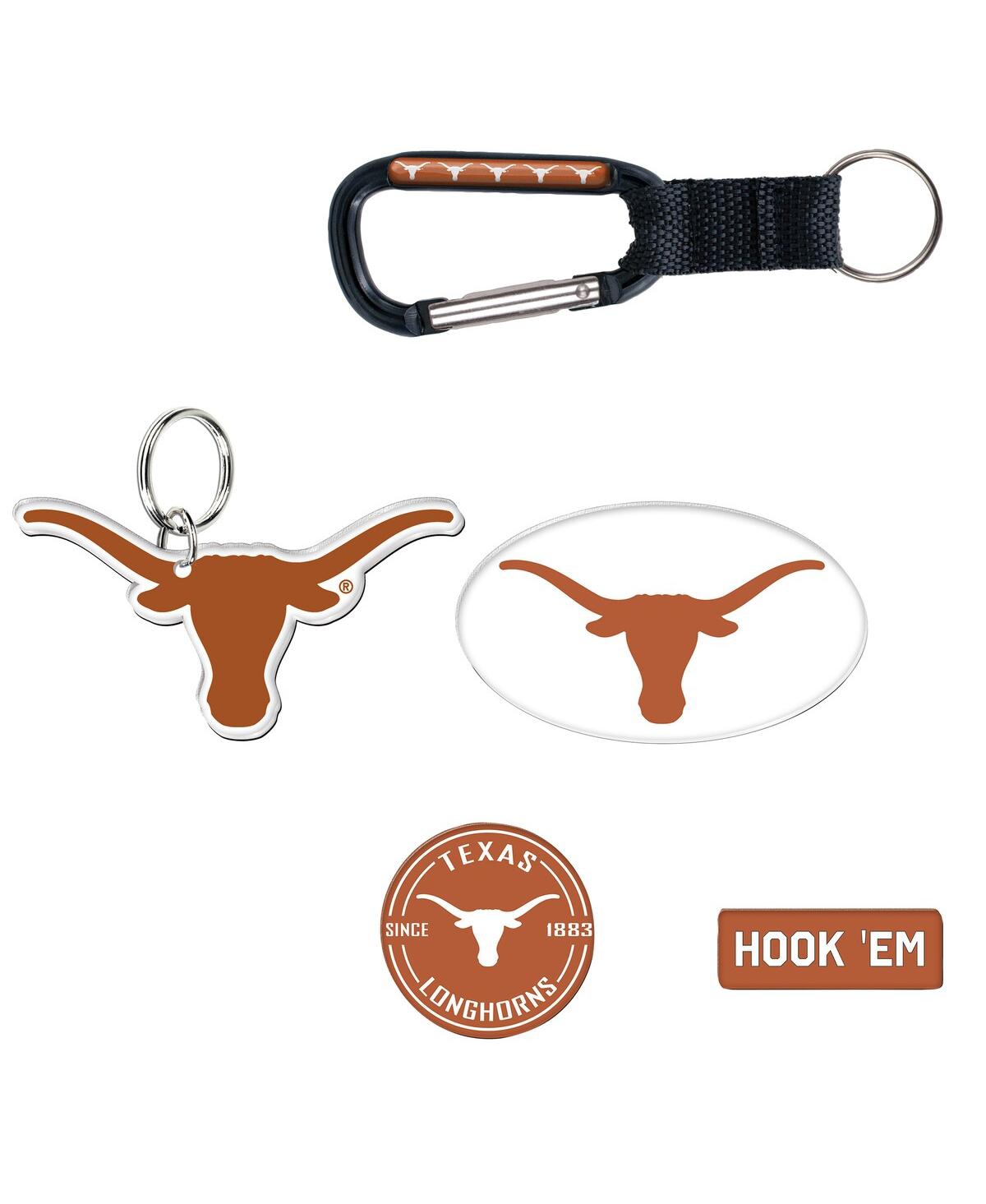 Texas Longhorns 5-Pack Key Ring and Fridge Magnet Set