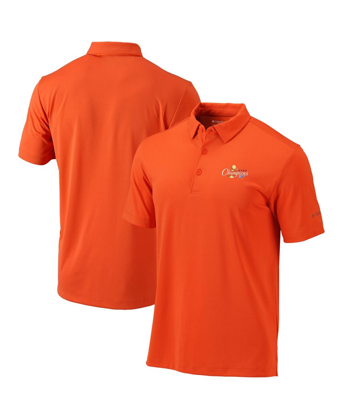 Men's Orange Oklahoma City Thunder 2025 Nba Finals Champions Omni-Wick Drive Polo Shirt - Orange