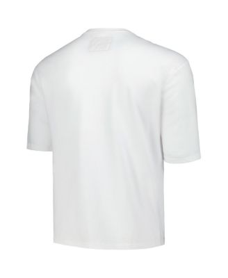 Men's and Women's White Betty Boop Racing Graphic Box T-Shirt