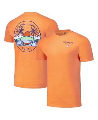 Men's and Women's Orange Pepperdine Waves Scenic Comfort Colors T-Shirt