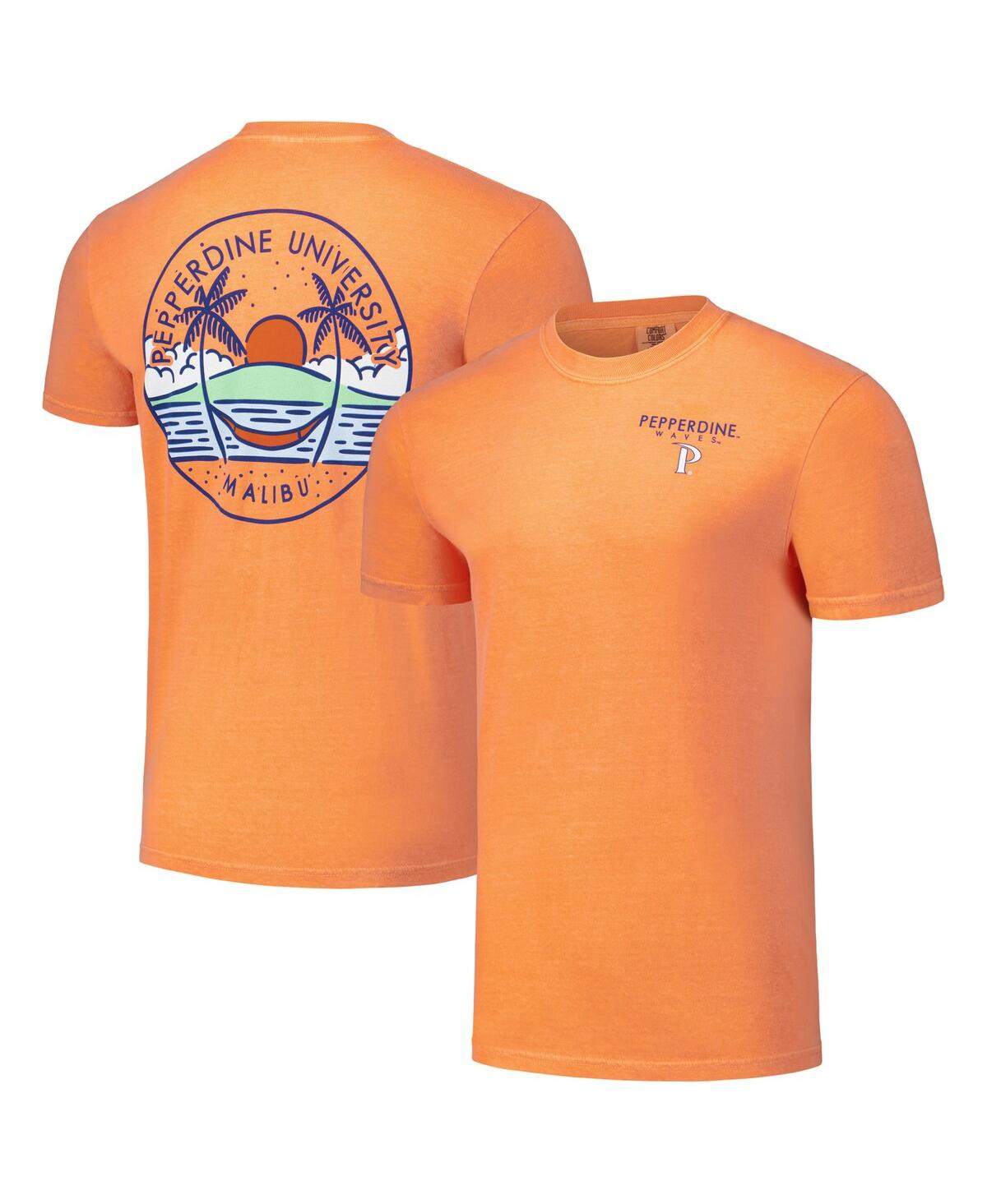 Men's and Women's Orange Pepperdine Waves Scenic Comfort Colors T-Shirt - Orange