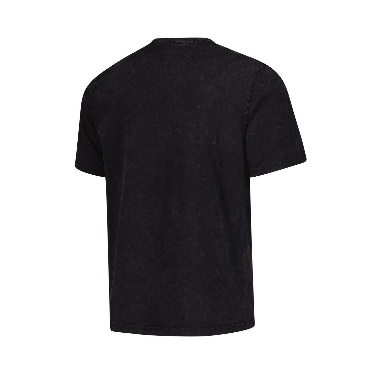 Men's and Women's Black Indiana Fever Rock Roll Collection Angus Mineral Wash T-Shirt