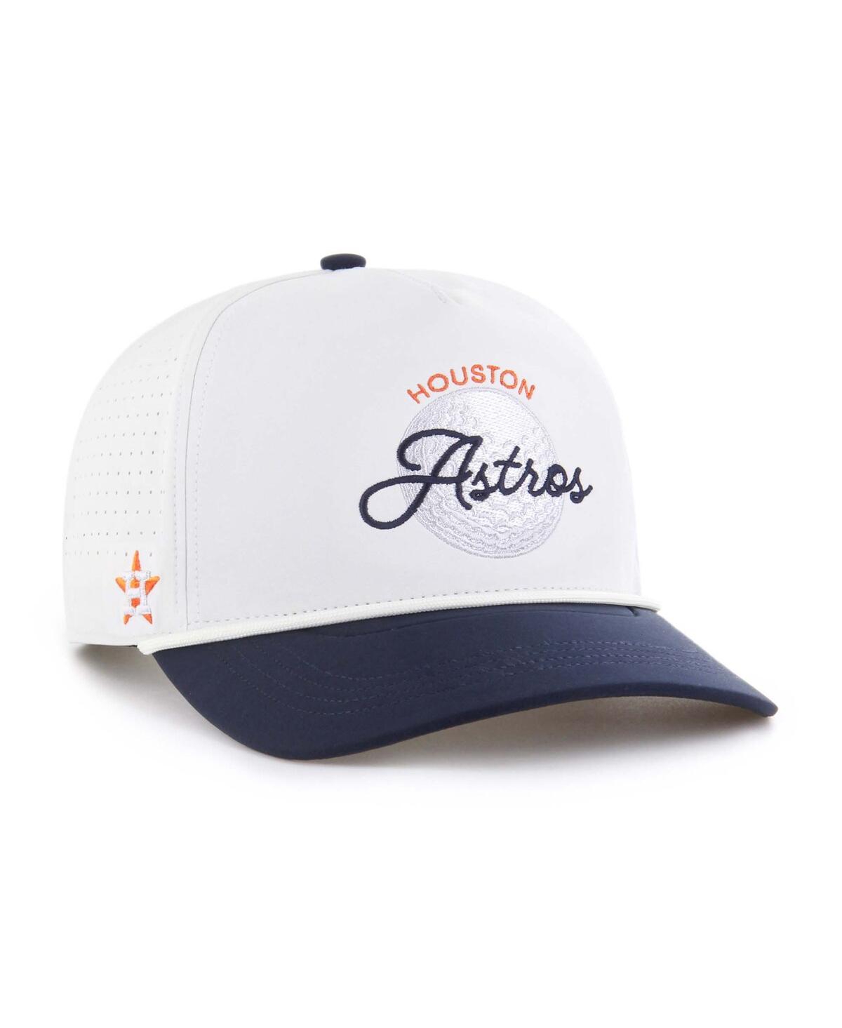 Men's White/Navy Houston Astros Gimmie Golf Hitch Rope Adjustable Hat - White, Navy