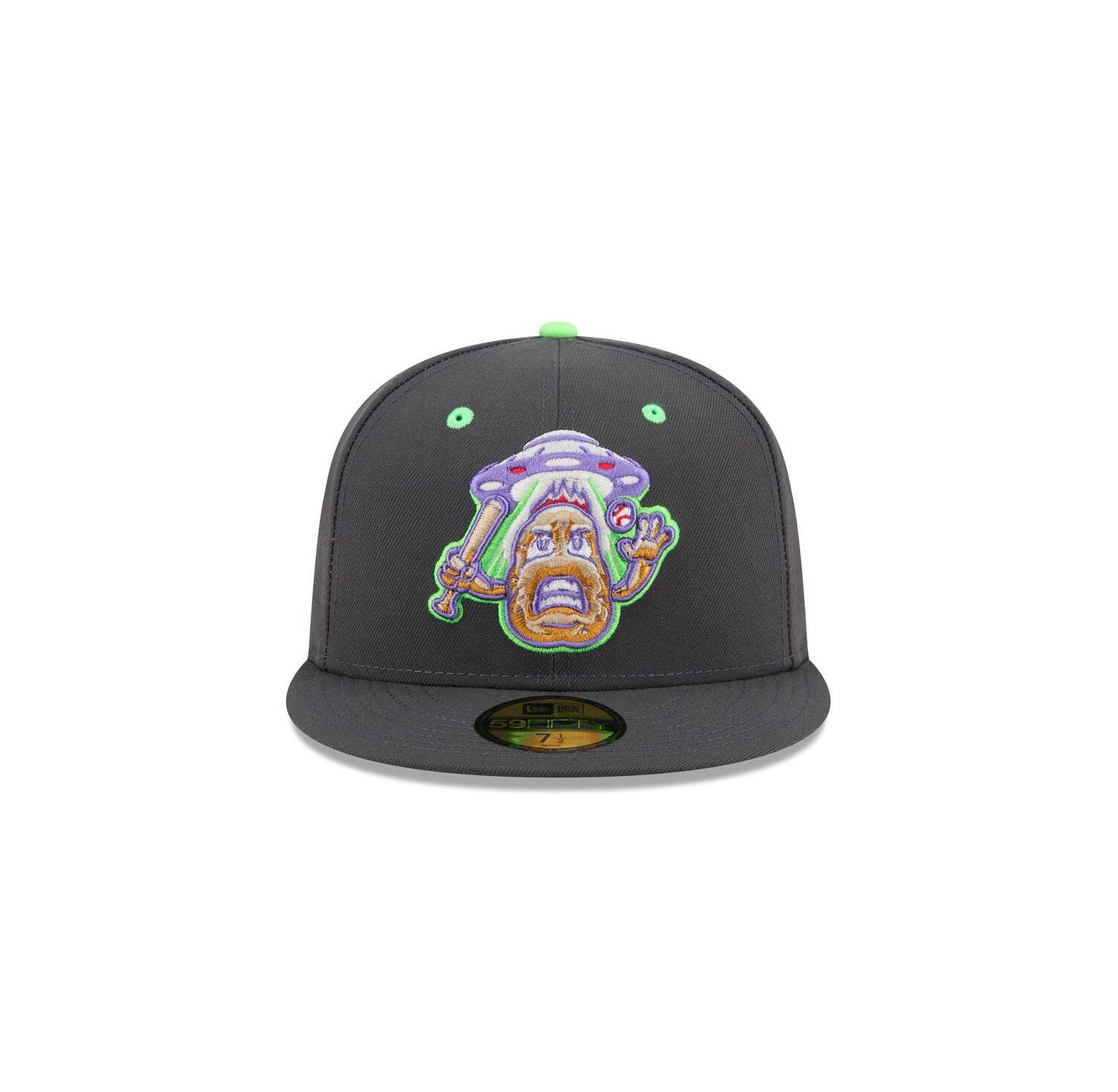 Men's Charcoal New Hampshire Fisher Cats Theme Nights 59FIFTY Fitted Hat
