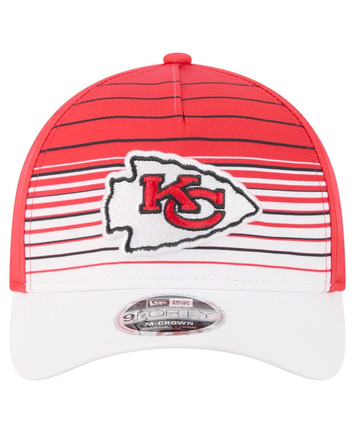 New Era Men's White/red Kansas City Chiefs Adventure Gradient 9forty M-crown A-frame Adjustable Hat In Multi