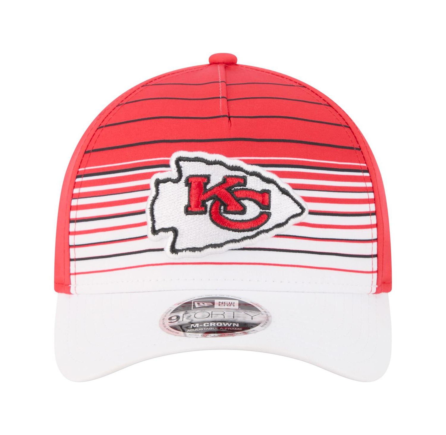 Men's White/Red Kansas City Chiefs Adventure Gradient 9FORTY M-Crown A-Frame Adjustable Hat