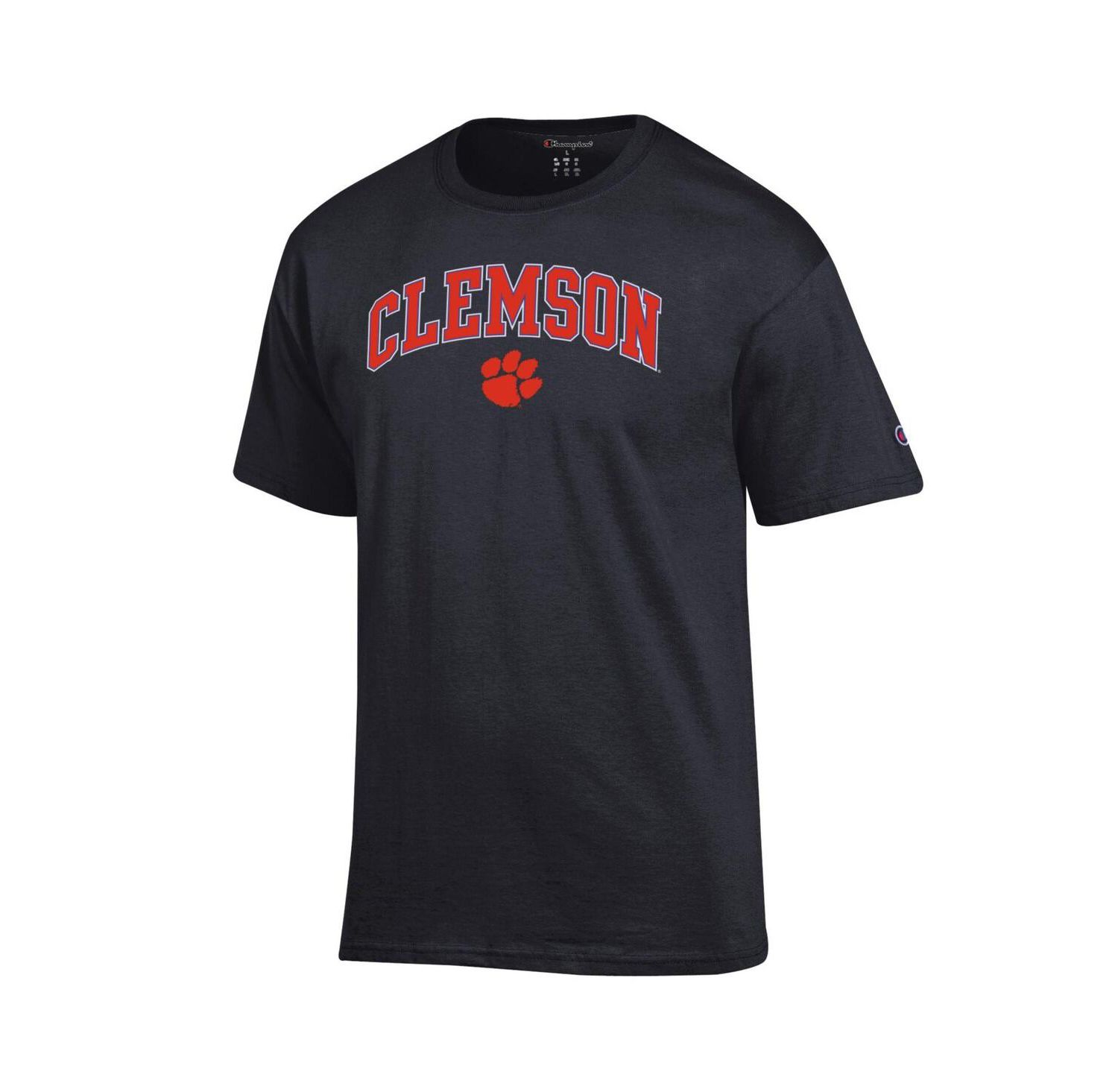 Men's Black Clemson Tigers Arched Logo T-Shirt