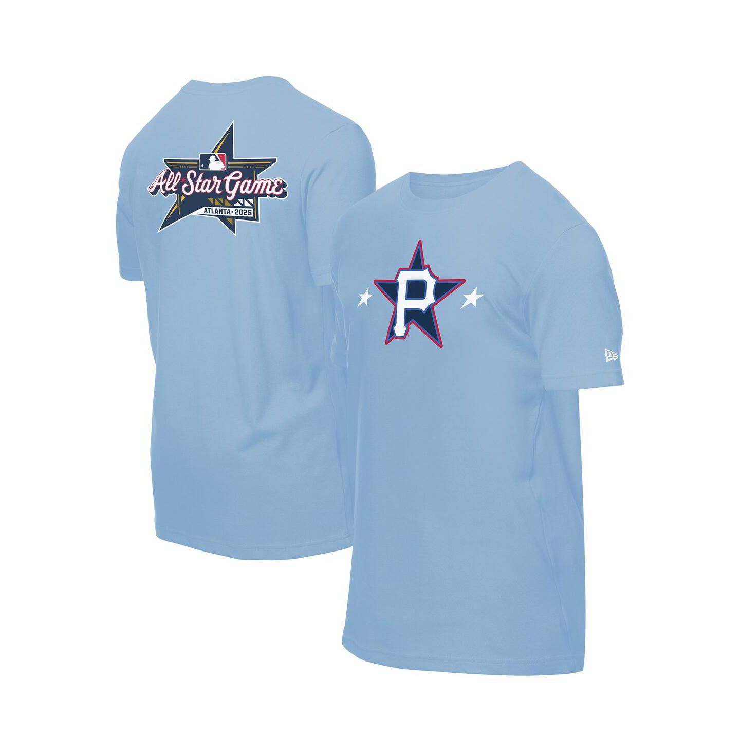 Мужская футболка New Era Light Blue Pittsburgh Pirates 2025 MLB All-Star Game Workout — фото 1