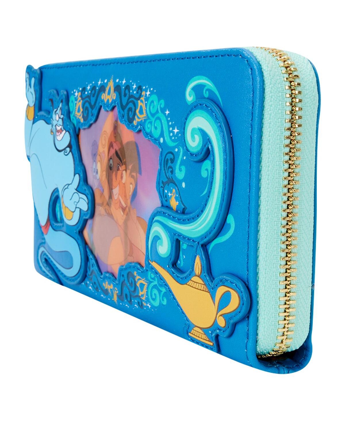 Loungefly Aladdin Lenticular Wristlet In Transparent
