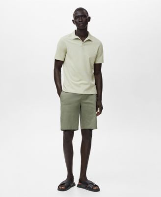 Men's Straight Cotton 10" Bermuda Shorts