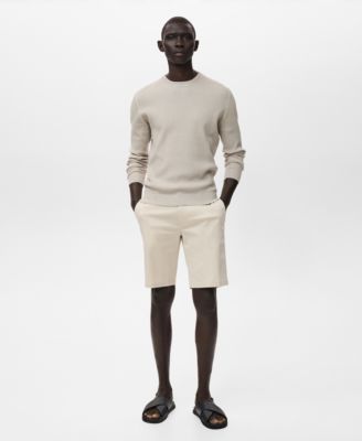 Men's Straight Cotton 10" Bermuda Shorts