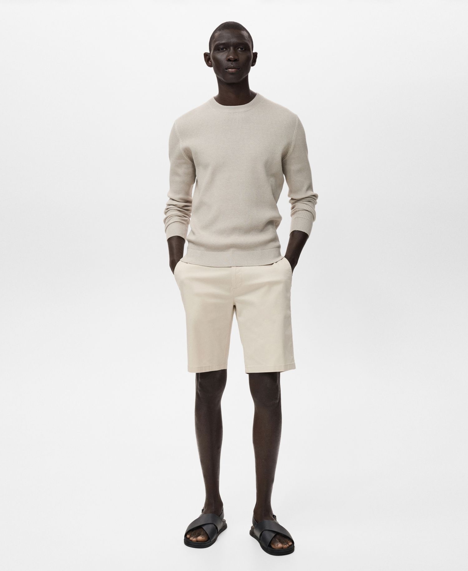 Men's Straight Cotton 10" Bermuda Shorts