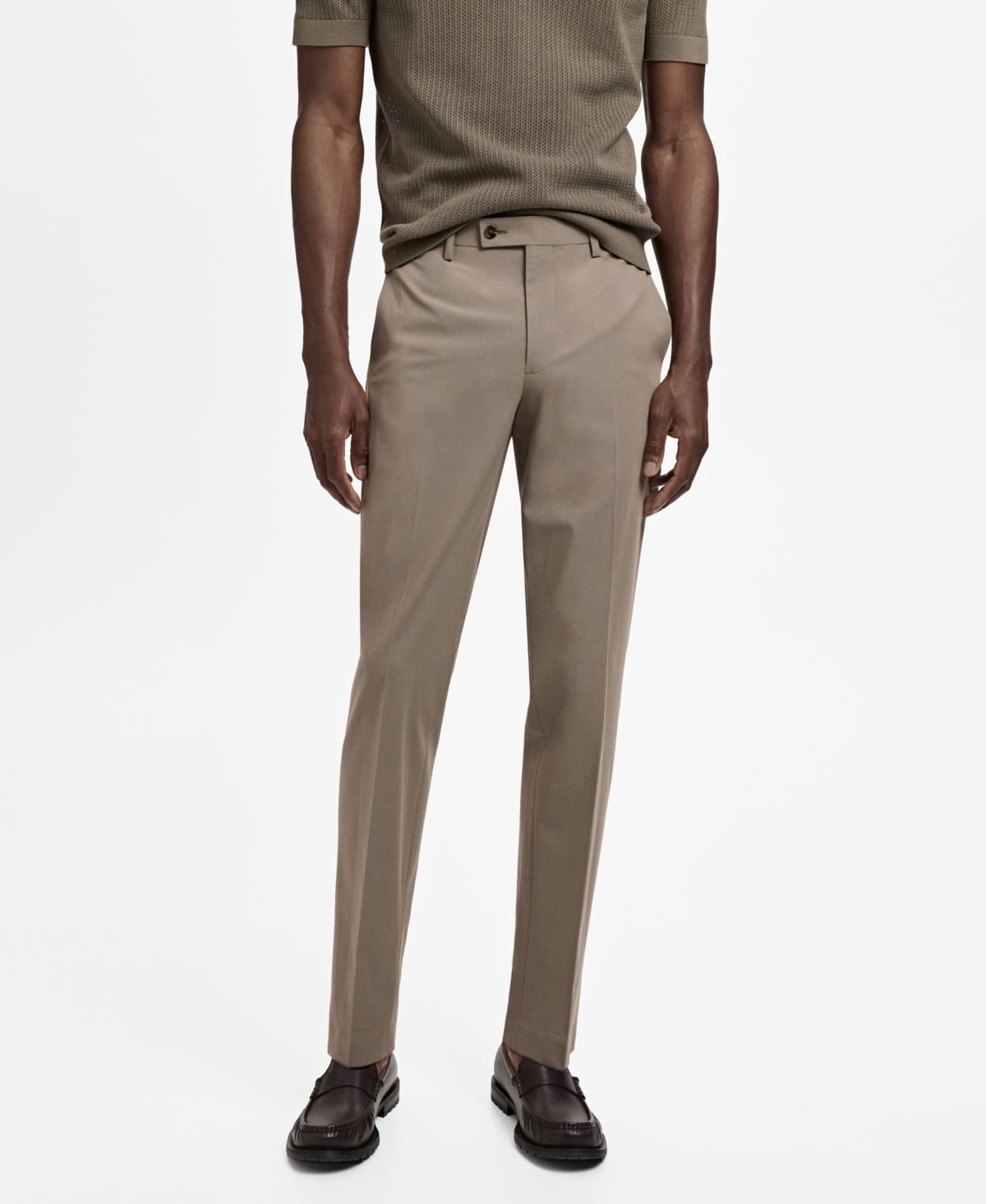 Men's Milan Slim-Fit Suit Pants - Gray