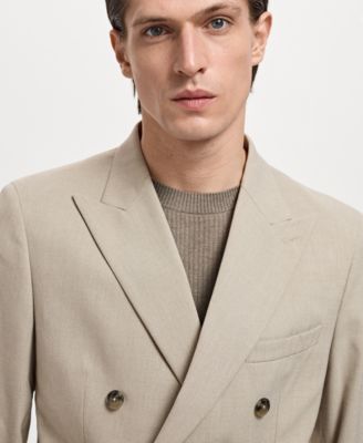Men's Monaco Double-Breasted Slim-Fit Suit Blazer