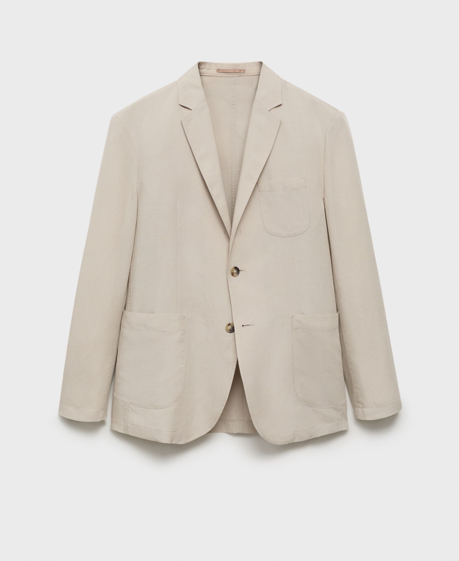 Men's Slim-Fit Linen Suit Blazer